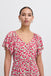 Ichi Haya Dress- Pink Multi Flower