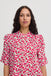 Ichi haya Shirt- Pink Multi Flower