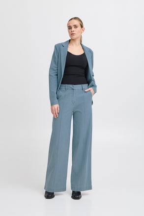 ICHI Kate Denim Wide Leg Trouserp