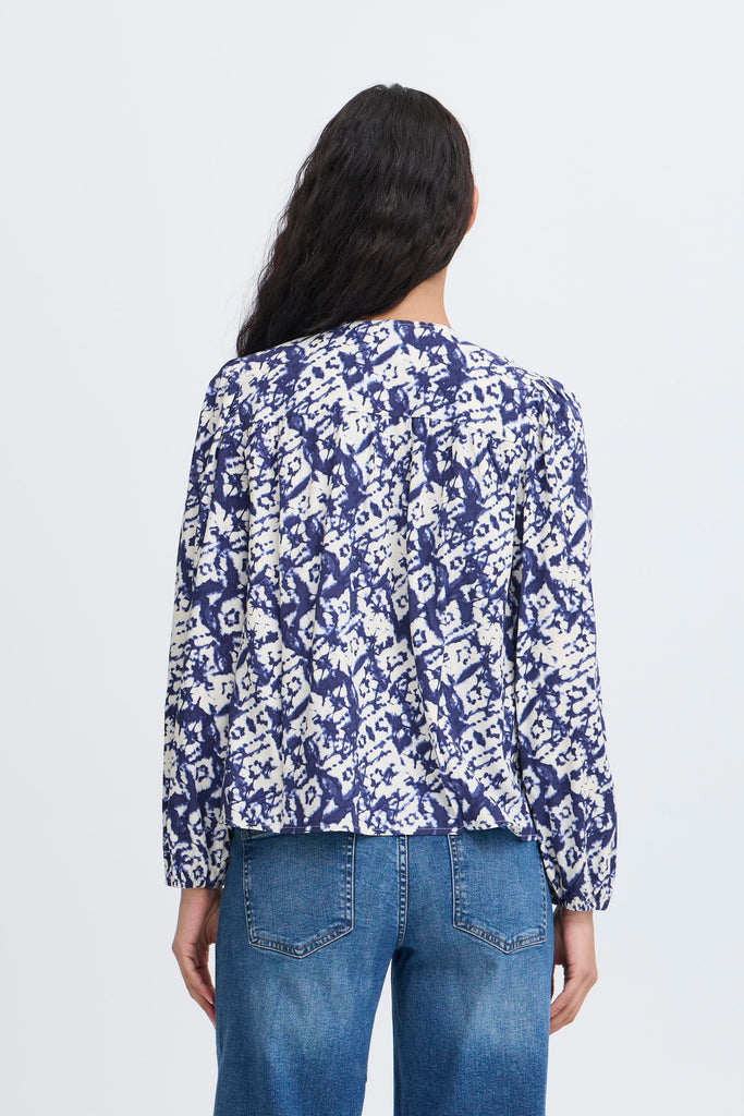 ICHI Vera Blouse - Diamond IKAT