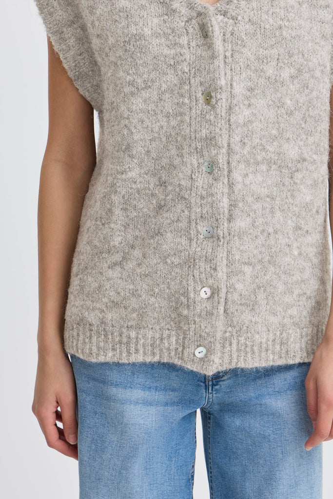 ICHI Belablue Knit Waistcoat