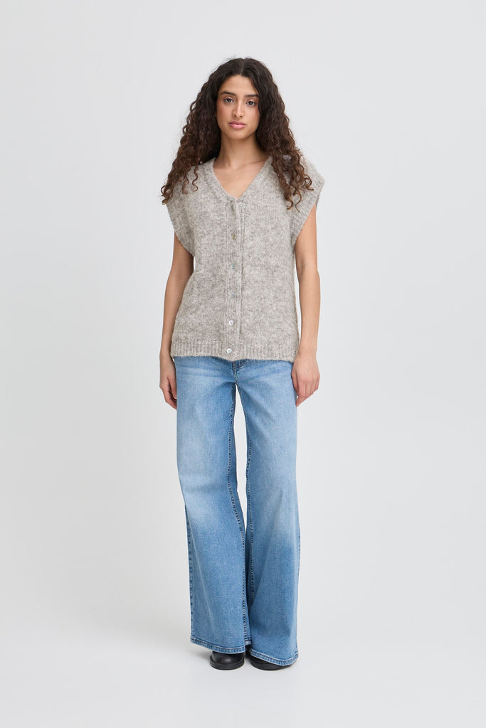 ICHI Belablue Knit Waistcoat