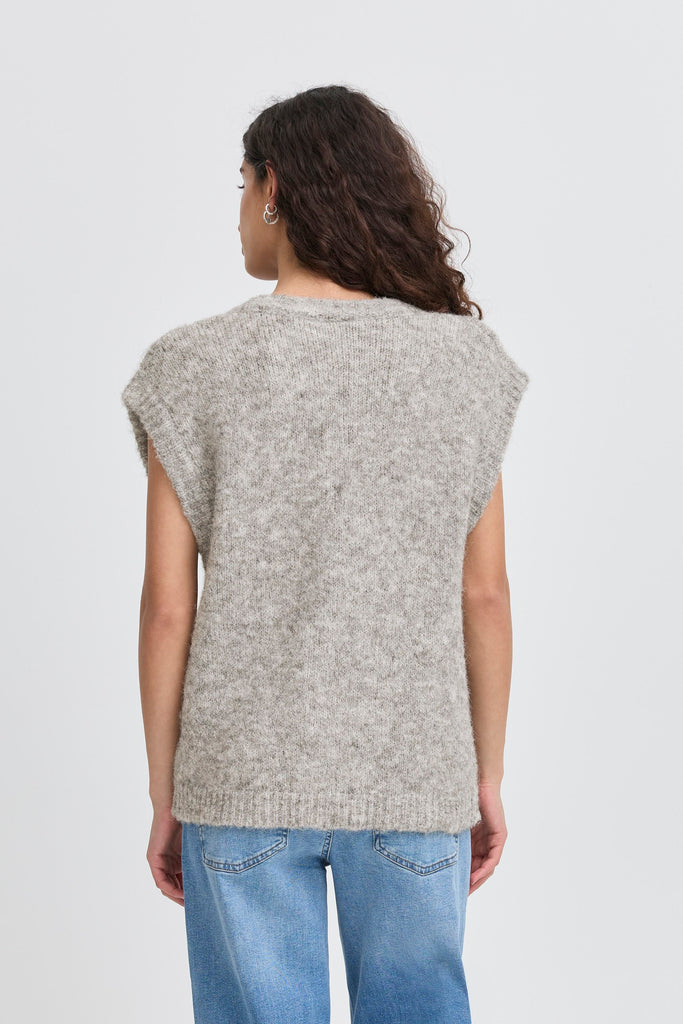 ICHI Belablue Knit Waistcoat