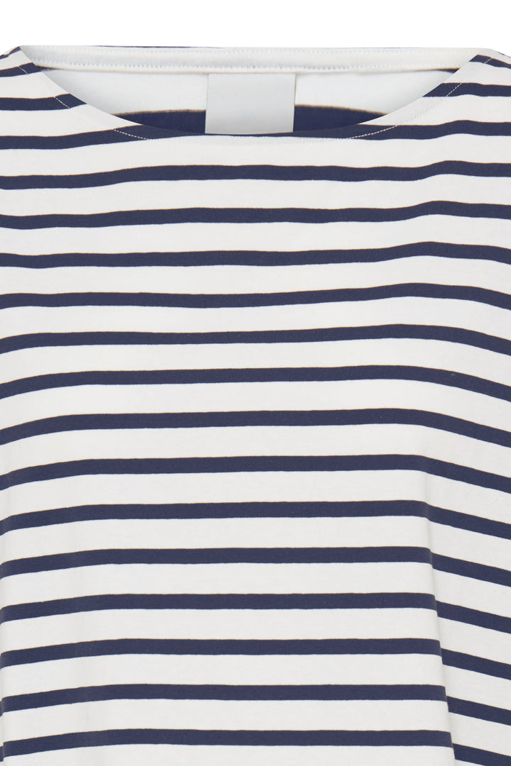 ICHI IHMIRA Boatneck LS2- Total Eclipse/Cloud Dancer