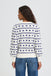 ICHI IHBRIELLE Cardigan - Birch and Blue Heart Print