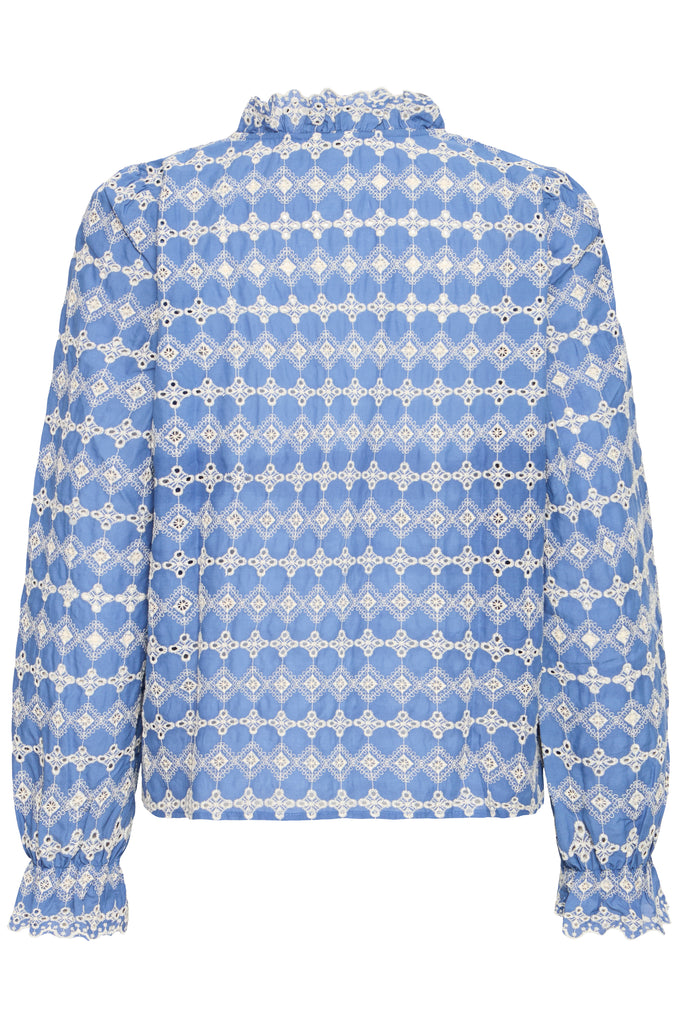 ICHI IHFULIA LS Blouse - Bel Air Blue