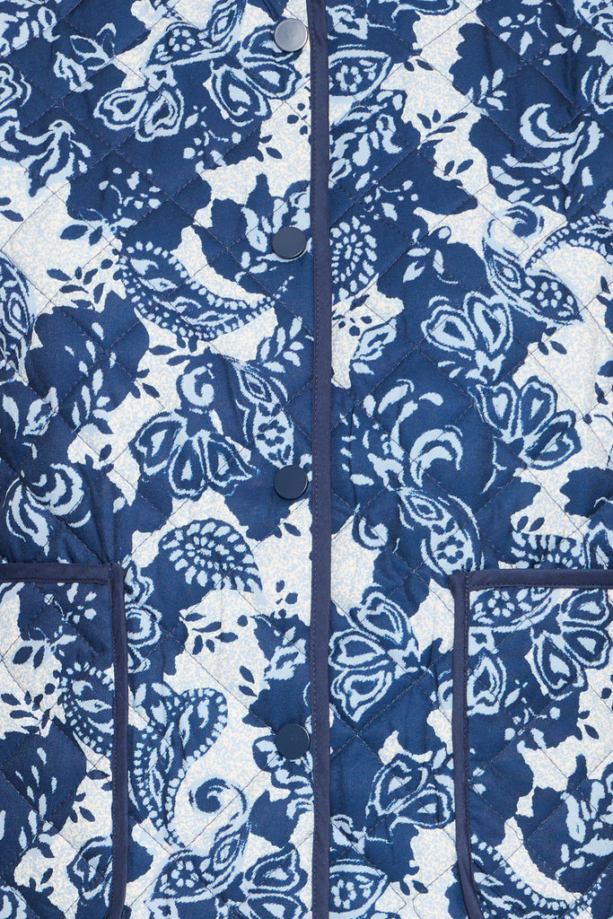 ICHI IHLIVANTA Casual Jacket - Blueprint Paisley