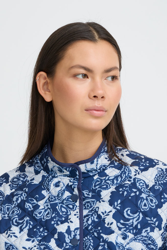 ICHI IHLIVANTA Casual Jacket - Blueprint Paisley