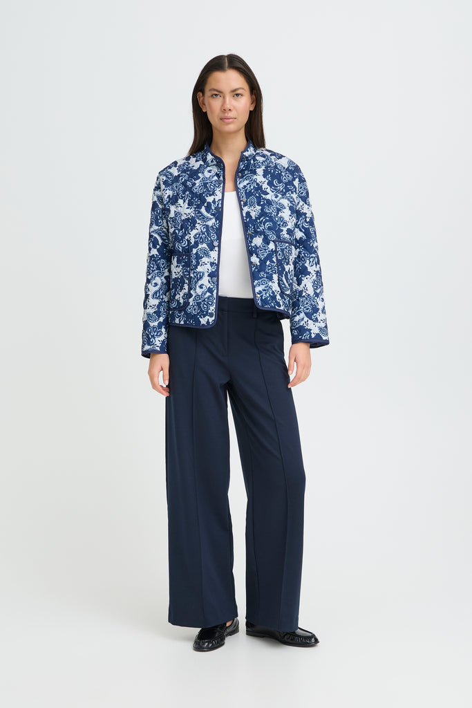 ICHI IHLIVANTA Casual Jacket - Blueprint Paisley