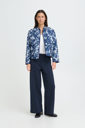 ICHI IHLIVANTA Casual Jacket - Blueprint Paisley