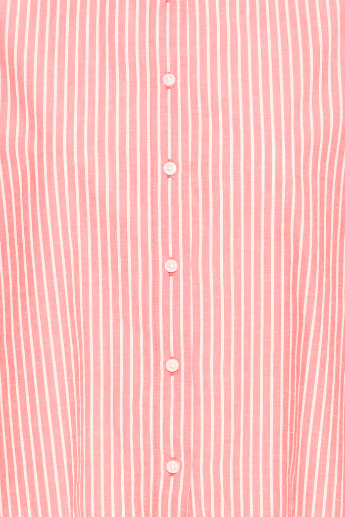 ICHI IHGILEY Shirt- Birch/ Pink Stripe