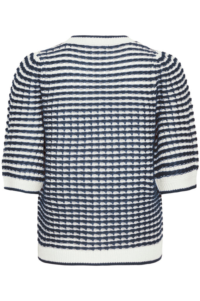 ICHI IHARDINA Cardigan - Birch With Total Eclipse