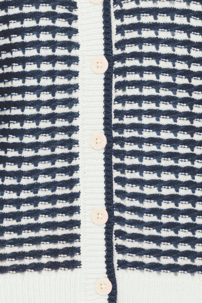 ICHI IHARDINA Cardigan - Birch With Total Eclipse