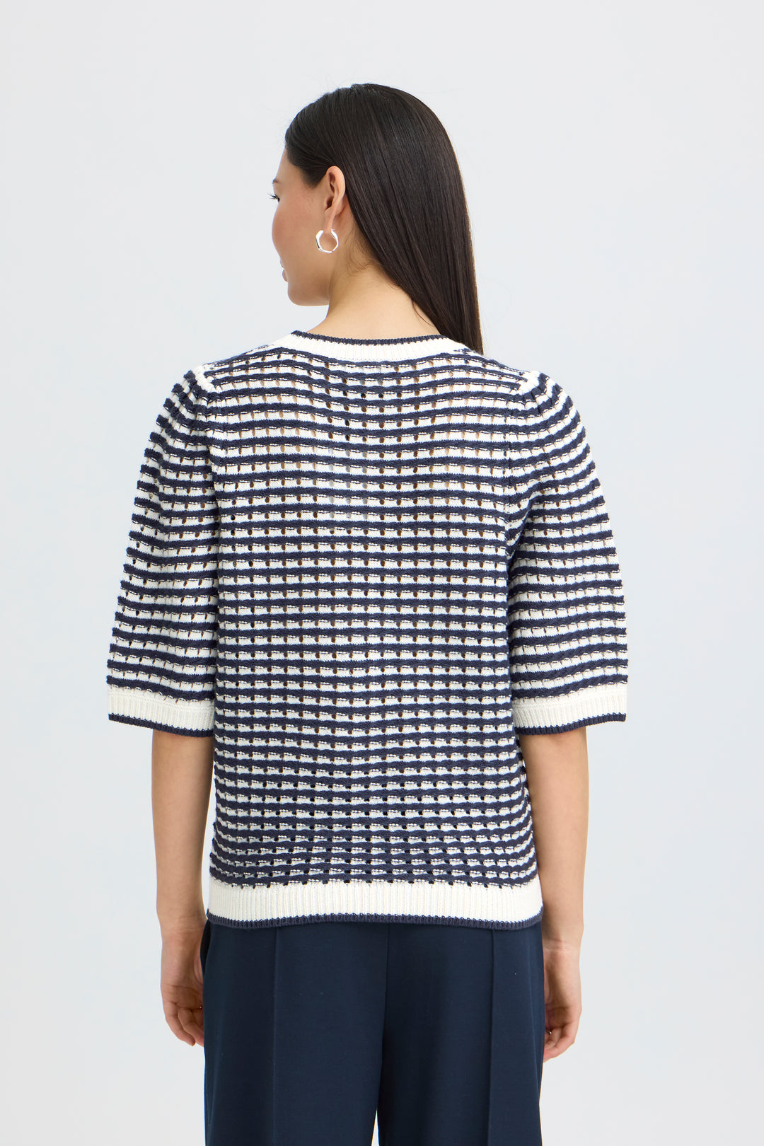 ICHI IHARDINA Cardigan - Birch With Total Eclipse