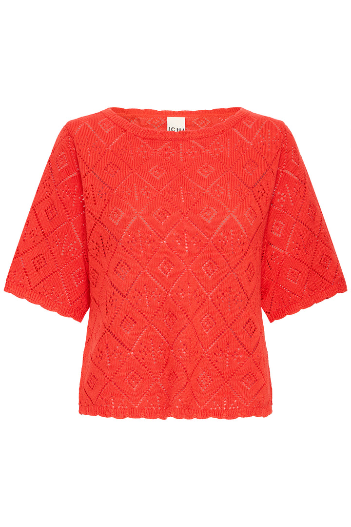 Ichi IHLaluha Pullover- Fiery Red