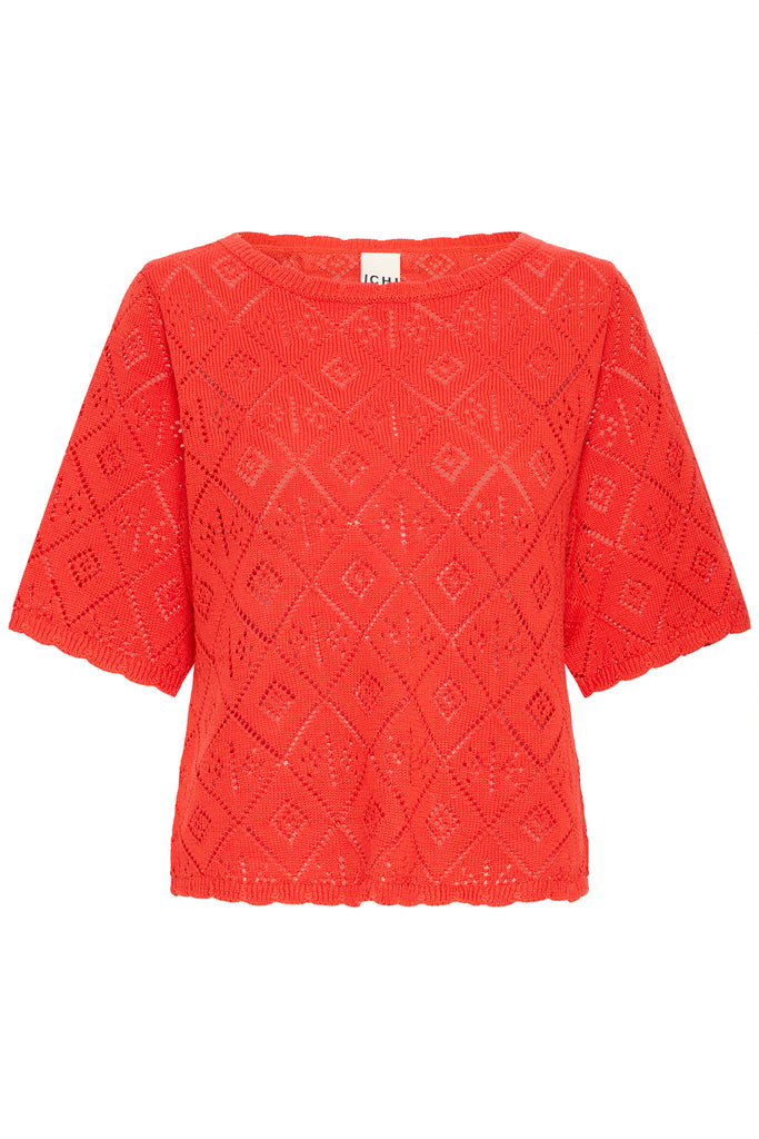 Ichi IHLaluha Pullover- Fiery Red