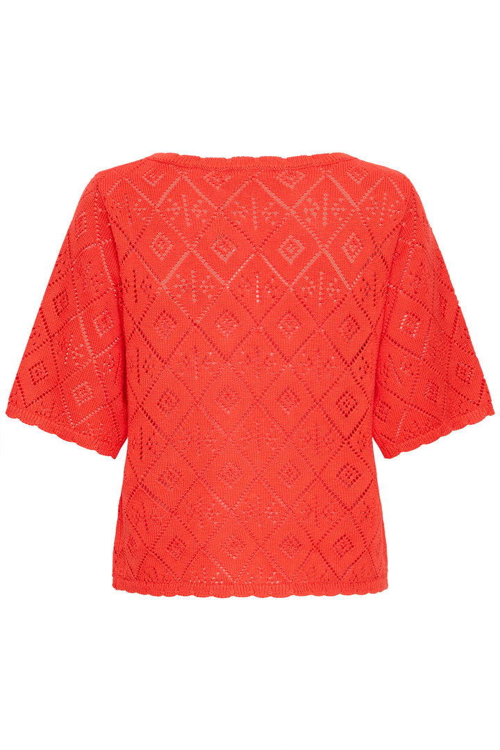 Ichi IHLaluha Pullover- Fiery Red