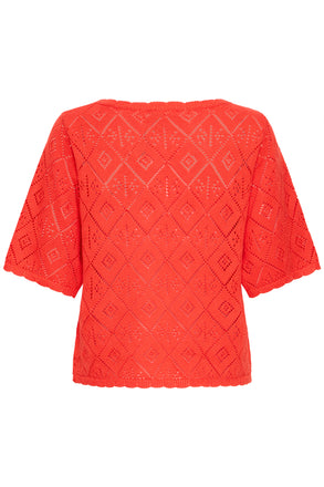 Ichi IHLaluha Pullover- Fiery Red
