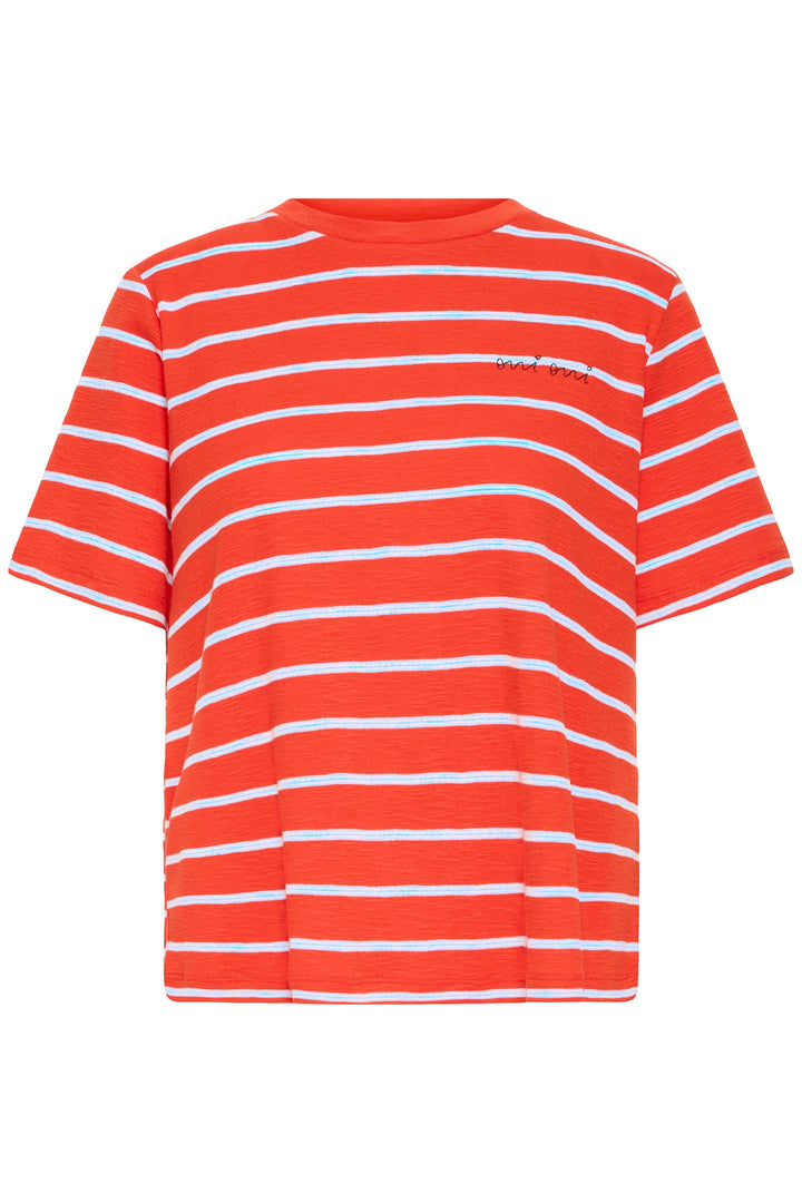 ICHO IHNOVA T-Shirt- Fiery Red/ Powder Blue