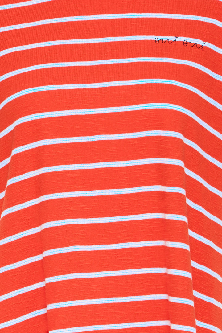 ICHO IHNOVA T-Shirt- Fiery Red/ Powder Blue