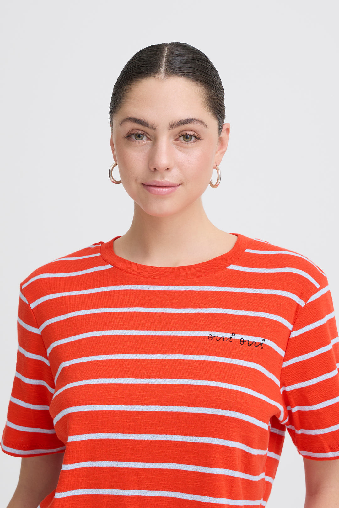 ICHO IHNOVA T-Shirt- Fiery Red/ Powder Blue