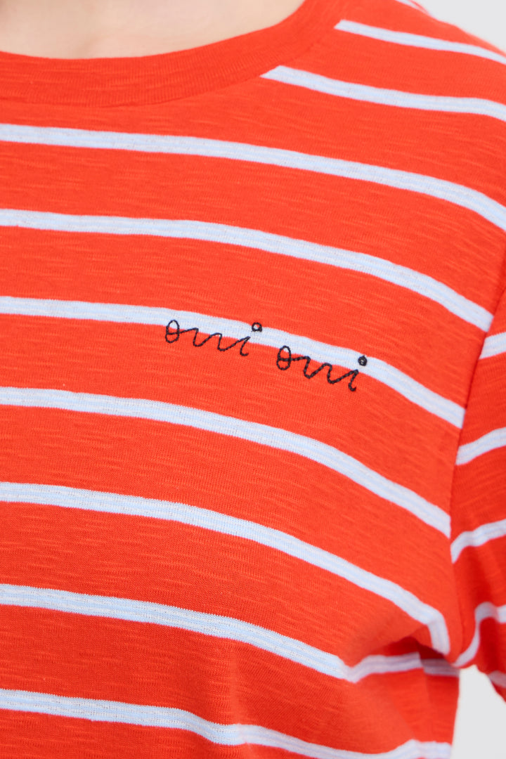 ICHO IHNOVA T-Shirt- Fiery Red/ Powder Blue