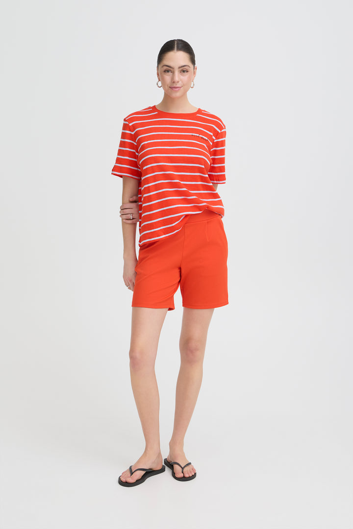 ICHO IHNOVA T-Shirt- Fiery Red/ Powder Blue