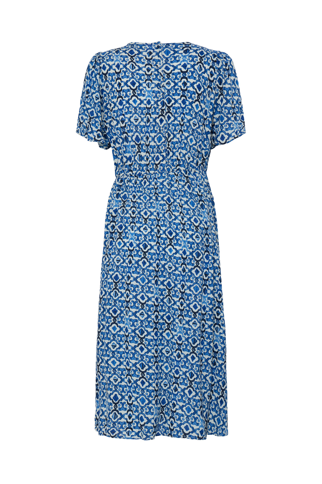 ICHI IMMARAKECH Long Dress- Sodalite Blue Ikat