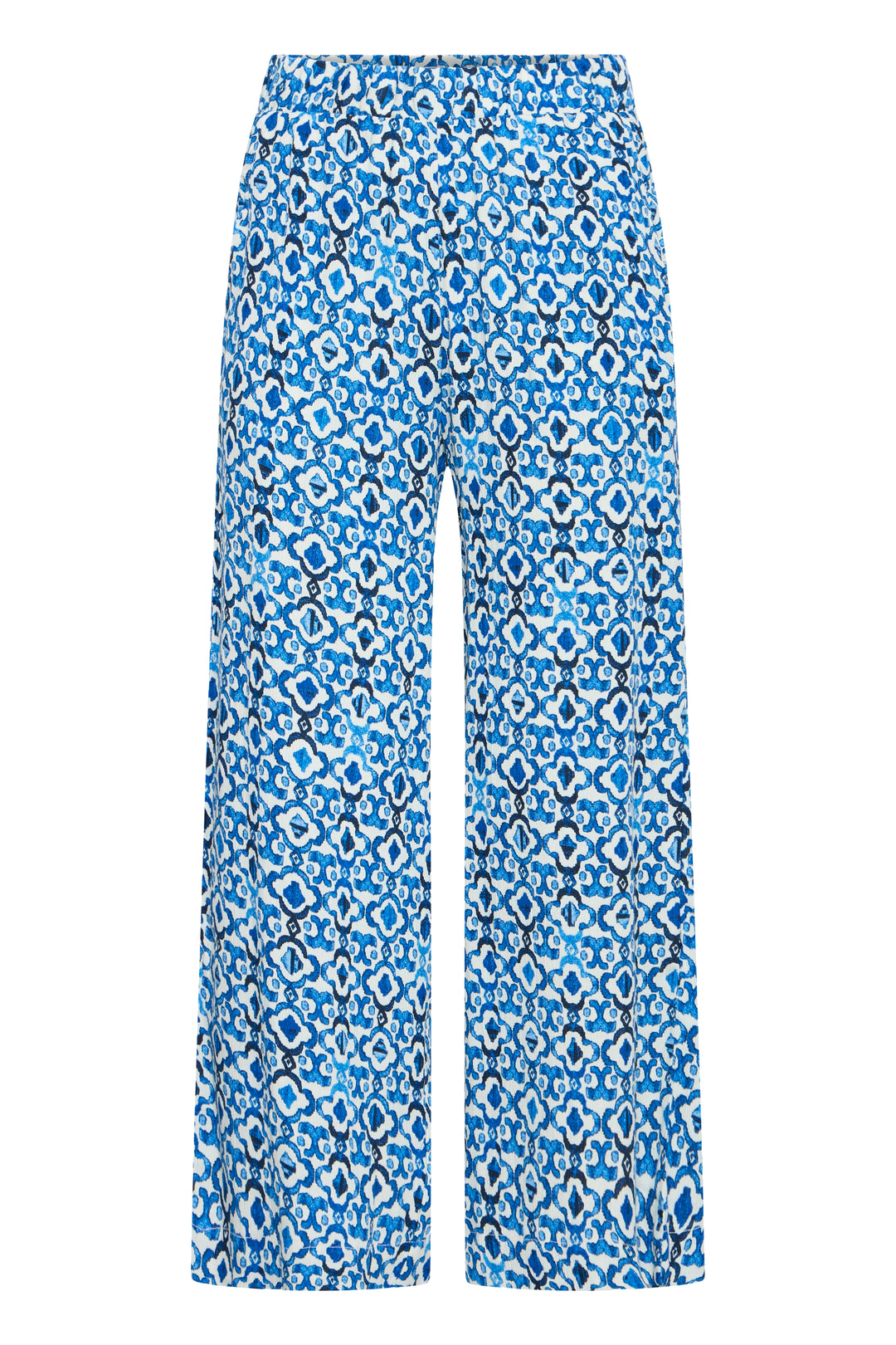 ICHI IHMARRAKECH Trousers- Sodalite Blue Ikat