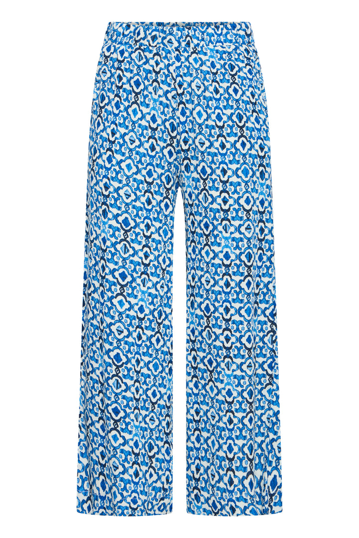 ICHI IHMARRAKECH Trousers- Sodalite Blue Ikat