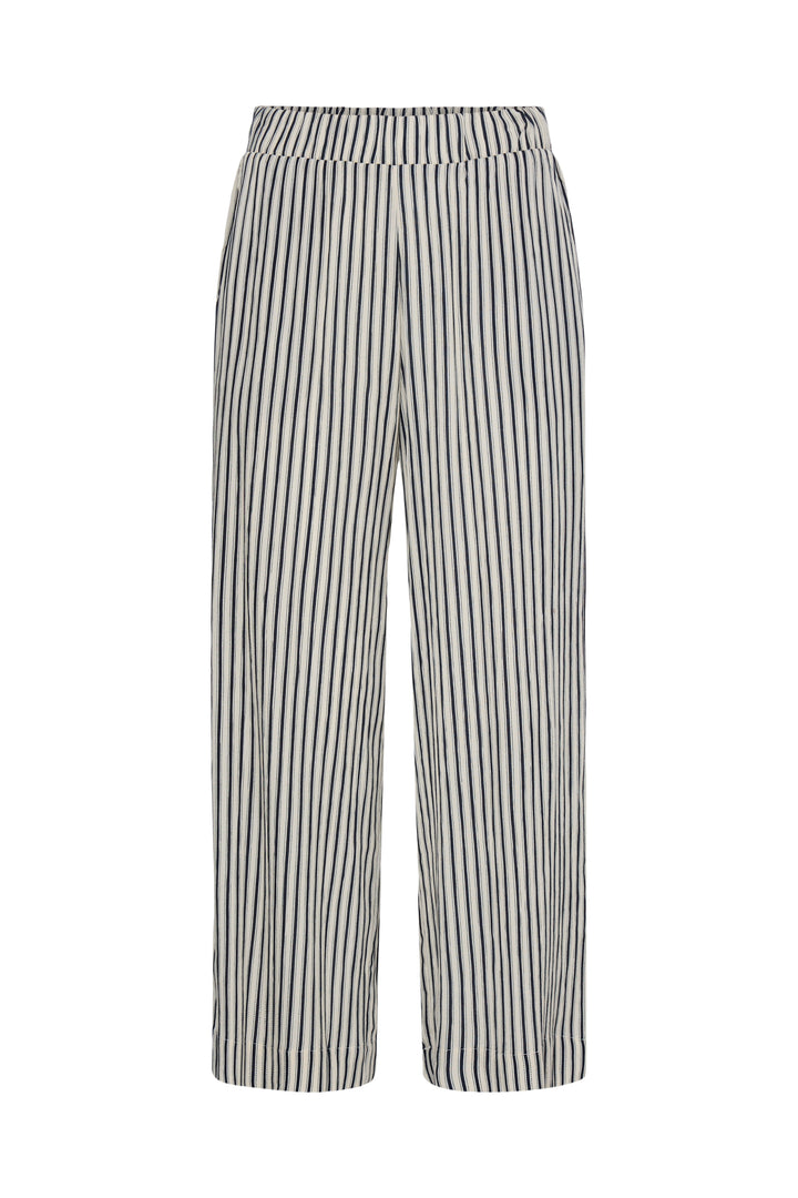 ICHI IHMARRAKECH Trousers- Total Eclipse Stripe