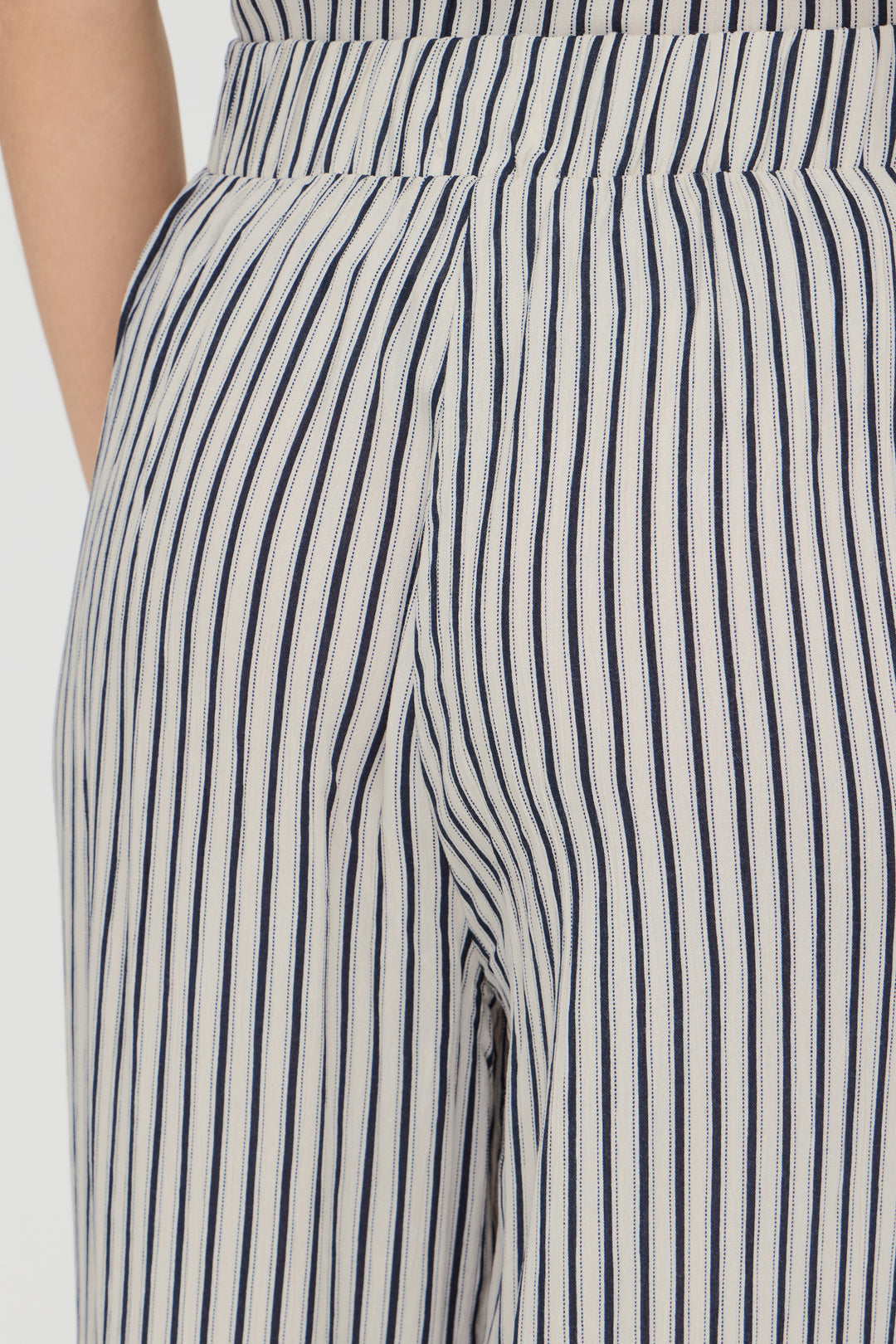 ICHI IHMARRAKECH Trousers- Total Eclipse Stripe