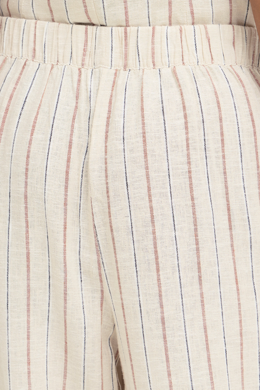 ICHI IHLINNO Trousers- Brown Stripe