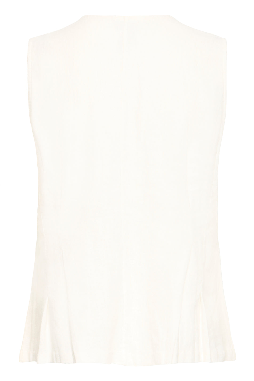 ICHI IHLINNO Sleeveless Blouse- Cloud Dancer