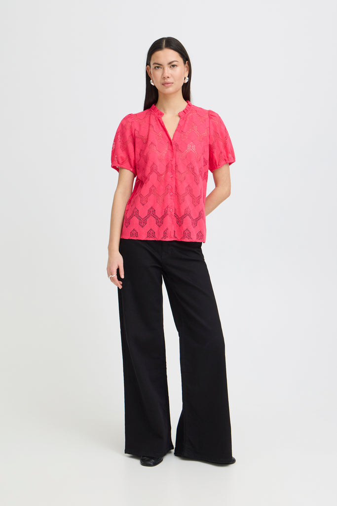ICHI IHJENELA Shirt - Azalea