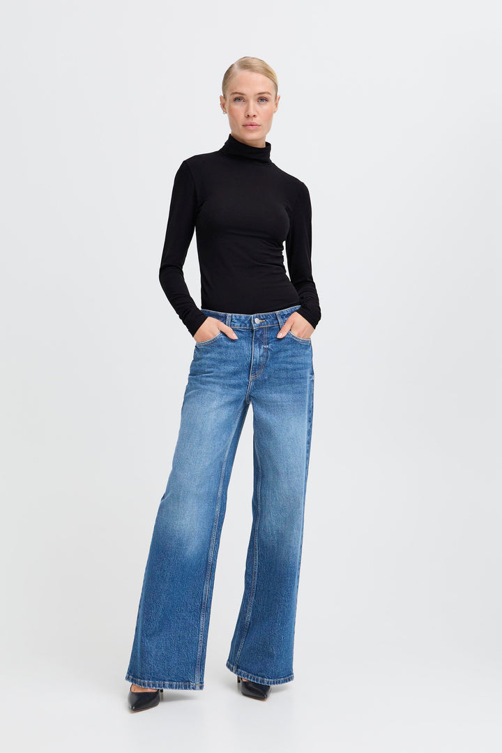 B.Young Pamila Roll Neck- Black