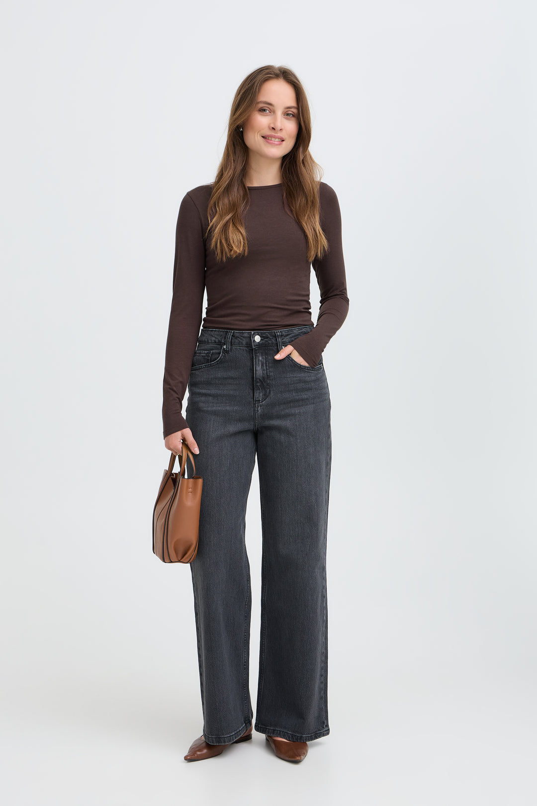 B.Young PAMILA Long Sleeve T-Shirt- Java
