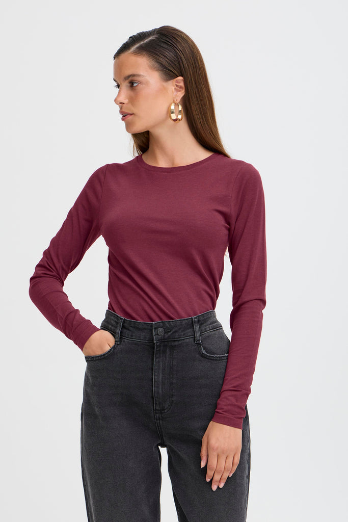 BYoung Pamila Long Sleeved T_Shirt - Port Royale