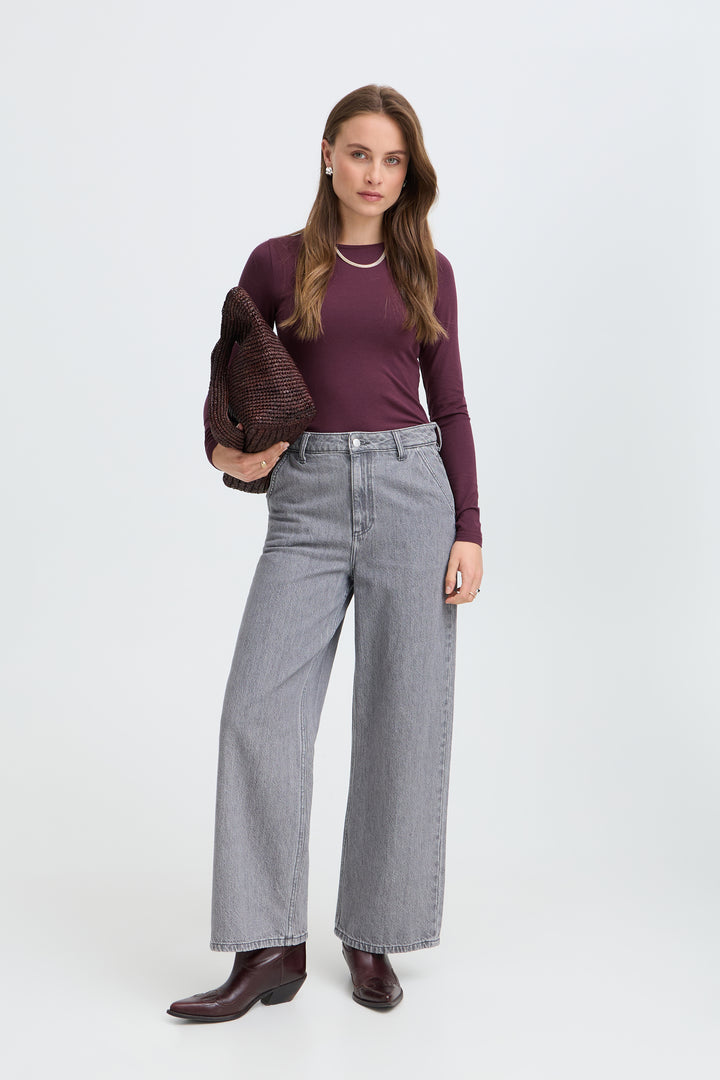 B.Young PAMILA Long-Sleeved T-shirt- Fig