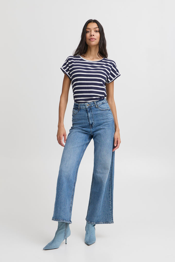 B.Young BYPamila Oneck T-shirt - Copenhagen Night Mix