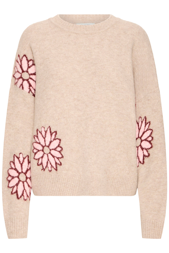 BYoung Omea Jumper - Cement Mix
