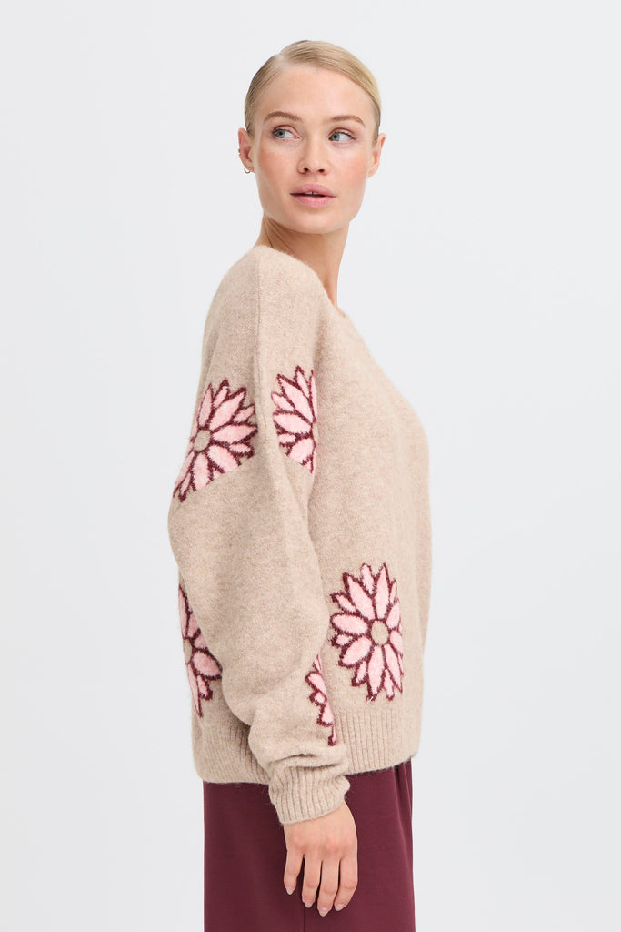 BYoung Omea Jumper - Cement Mix