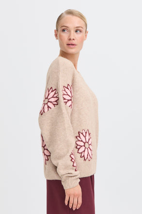 BYoung Omea Jumper - Cement Mix