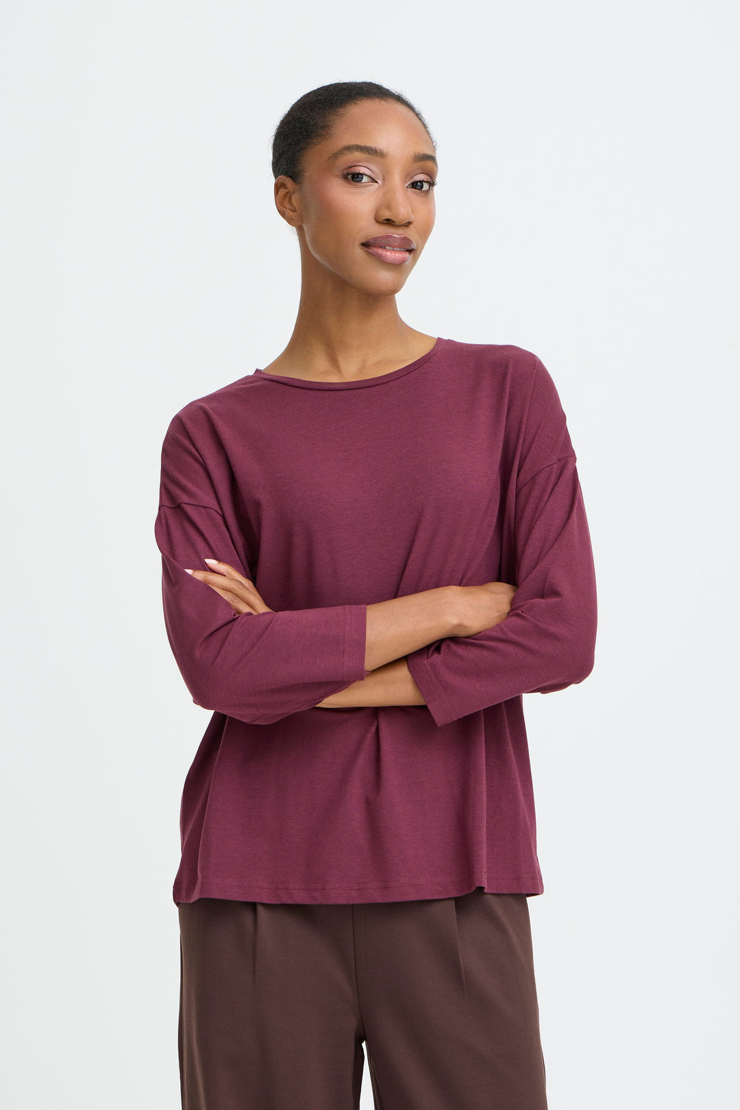 B.Young BYPAMILA T-shirt Mid Sleeve Length- Fig