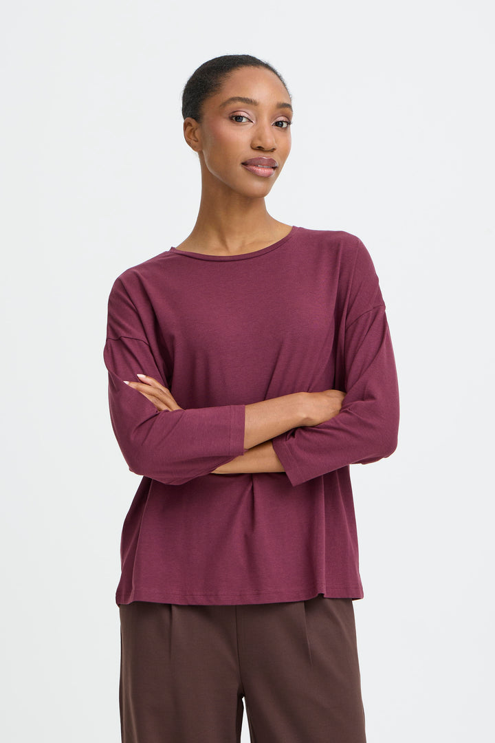 B.Young BYPAMILA T-shirt Mid Sleeve Length- Fig