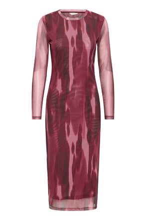 BYoung Paloma Mesh Dress - Port Royale Blur