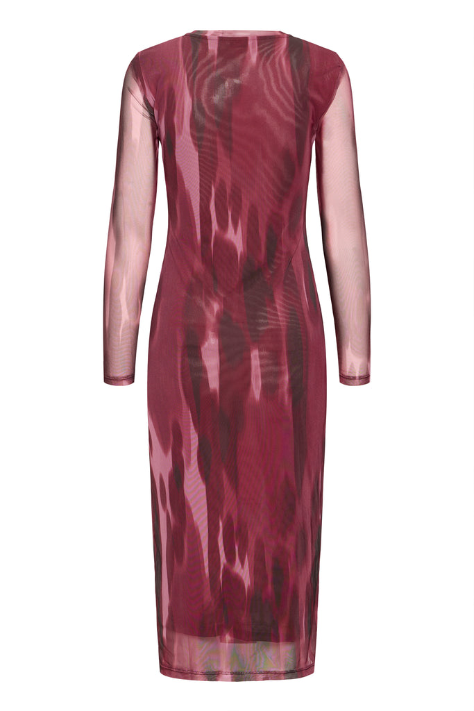 BYoung Paloma Mesh Dress - Port Royale Blur