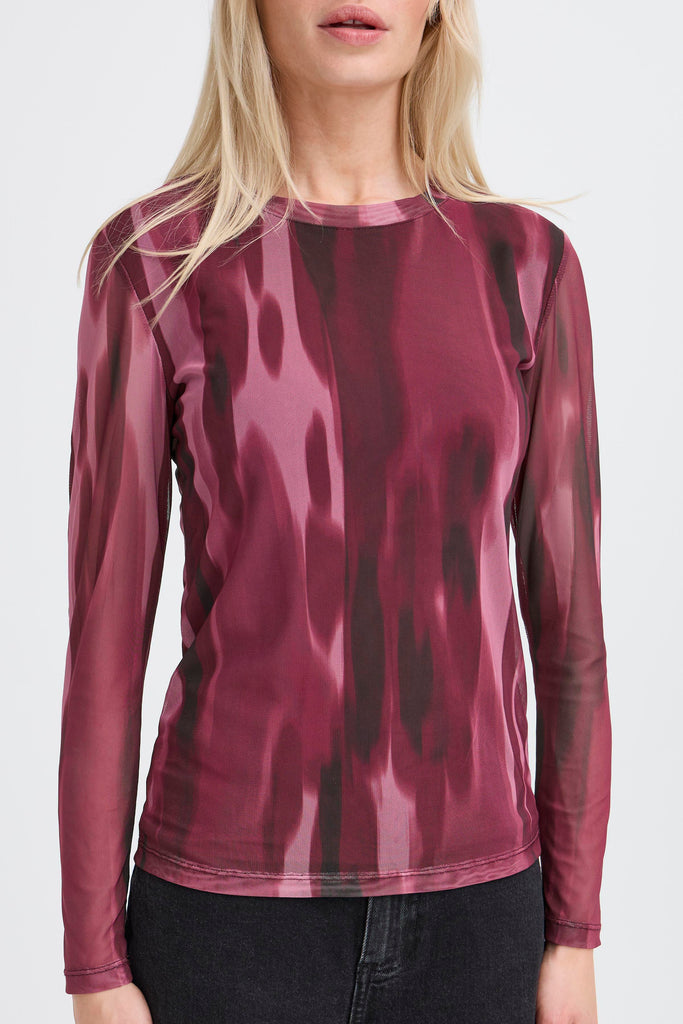 BYoung Paloma Mesh Top- Port Roya