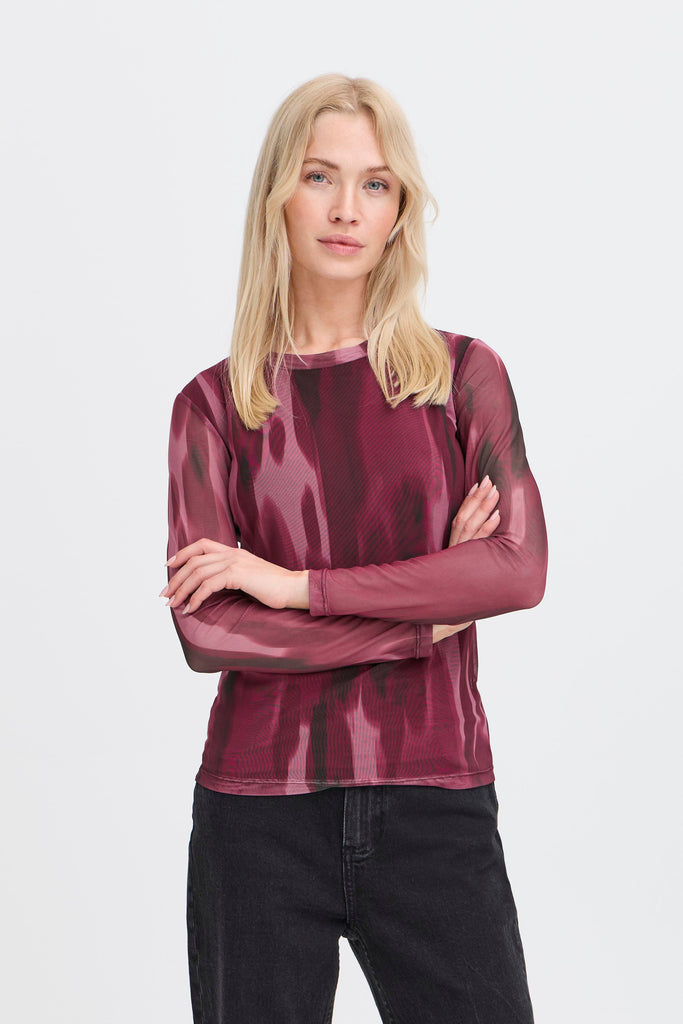 BYoung Paloma Mesh Top- Port Roya