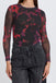BYoung Paloma Mesh Top- Barbados